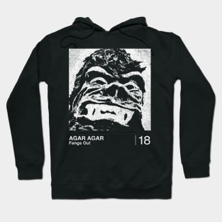 Fangs Out / Agar Agar / Minimalist Graphic Artwork Hoodie